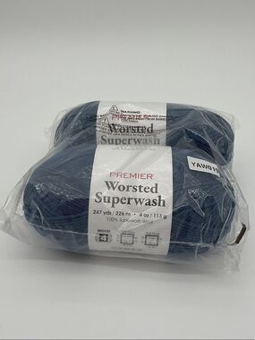 Premier Worsted Superwash Yarn - Navy